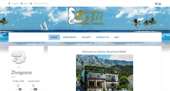 Desktop Screenshot of apartmani-reljic.com